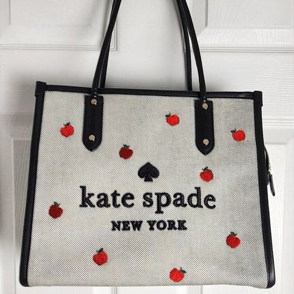 Kate Spade Ella Orchard Toss Embroidered Tote - Picture 1 of 6